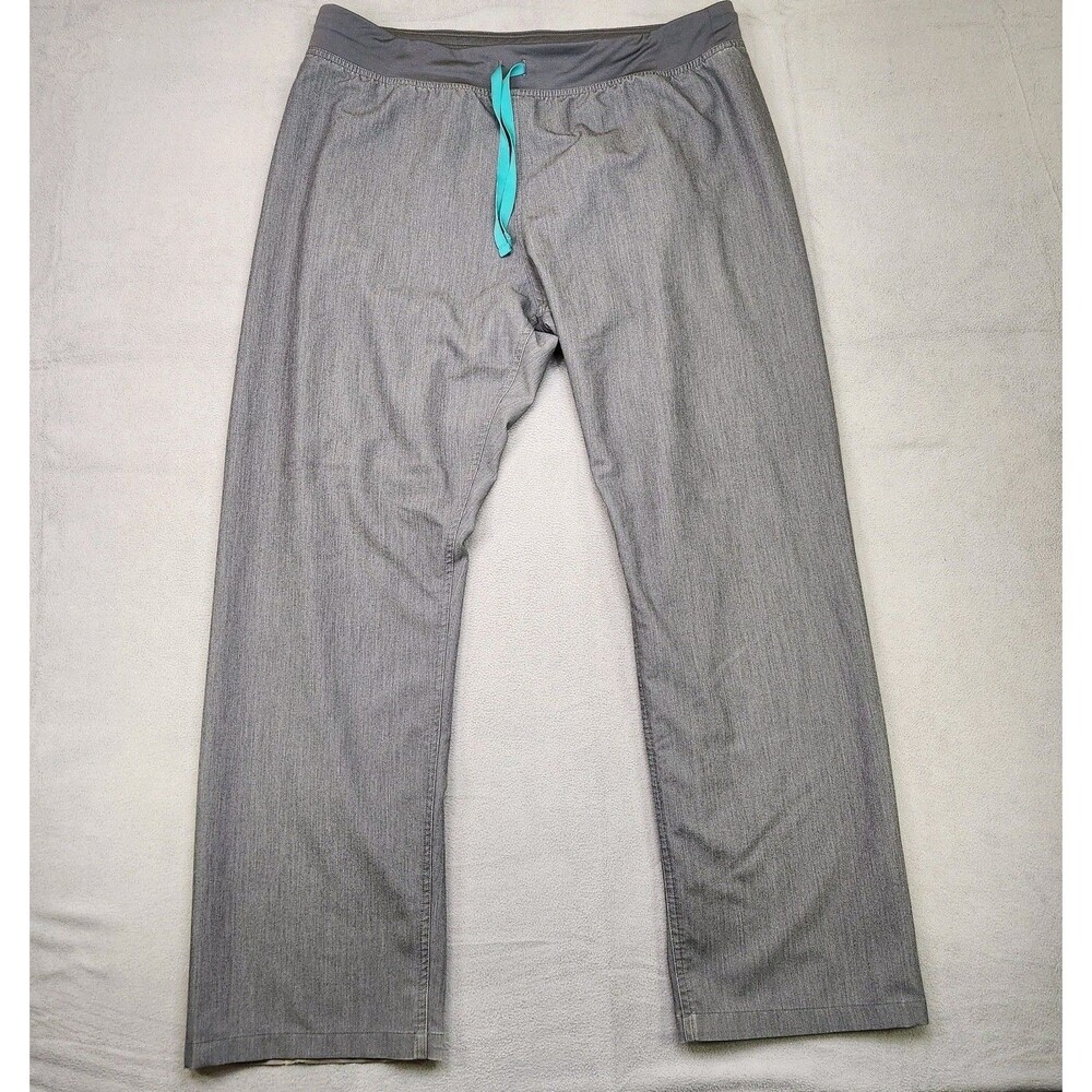 Figs Technical Collection Scrub Pants‎ Men's XL Gray Straight Stretch Medical